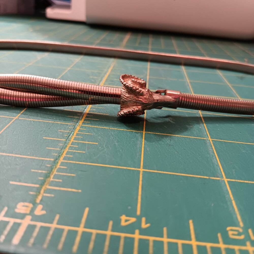 Vintage belt with ram head